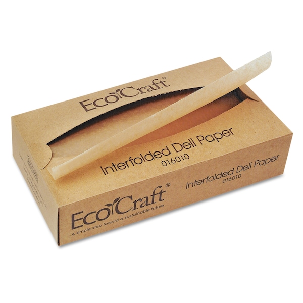 Bagcraft EcoCraft Interfolded Soy Wax Deli Sheets, 10 x 10 3/4, PK6000 1601016010 - main